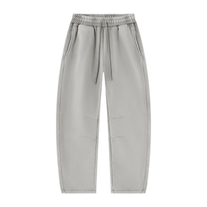 YouMalibu - Unisex Vintage Wash Barrel Leg Fleece Sweatpants
