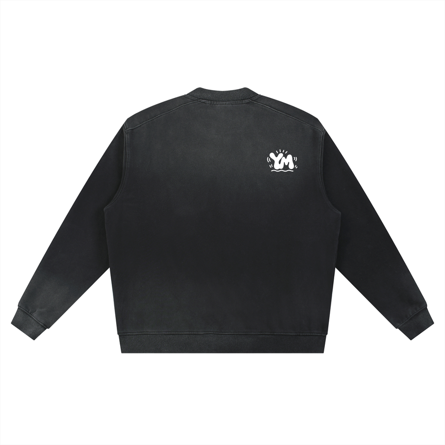 Sun Fade Heavyweight Baseball Jacket