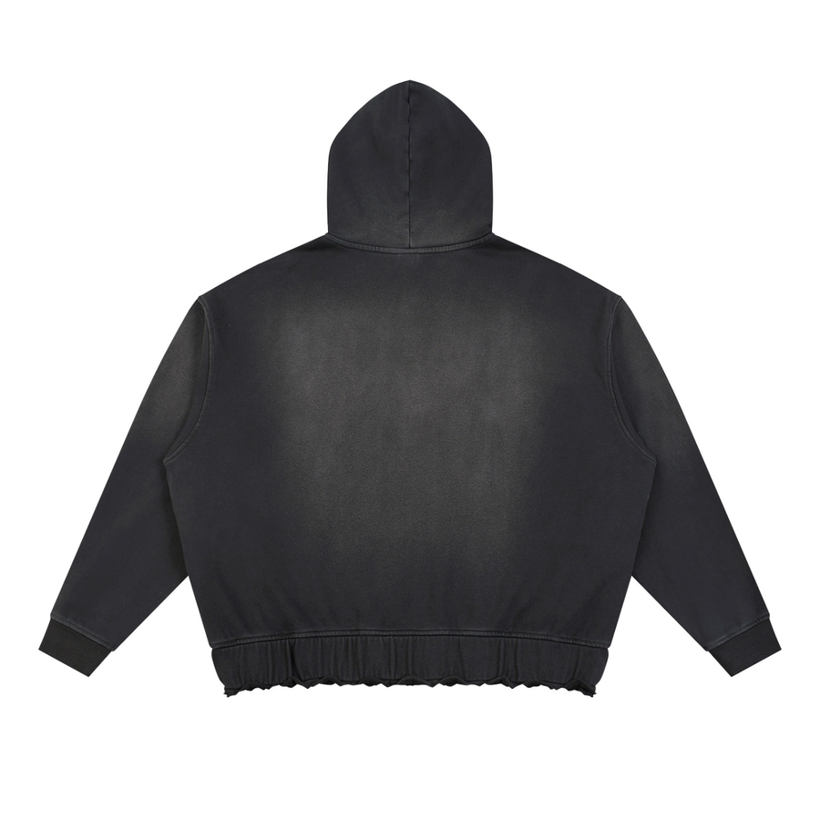 YouMalibu - Unisex Sunfade Ripped Boxy Hoodie