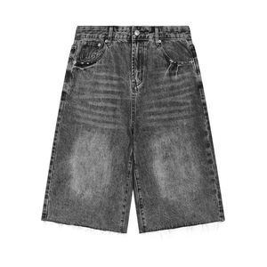 YouMalibu - Men’s Vintage Wide Leg Denim Shorts