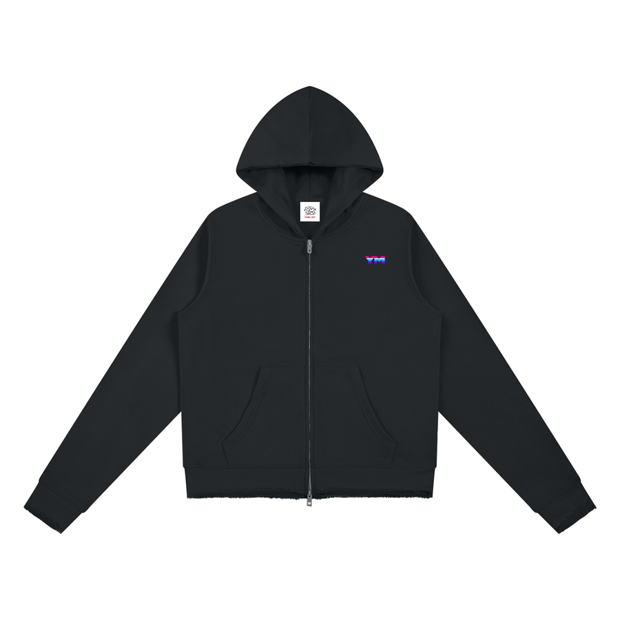 YouMalibu™ - Women’s Raw Edge Full Zip Hoodie