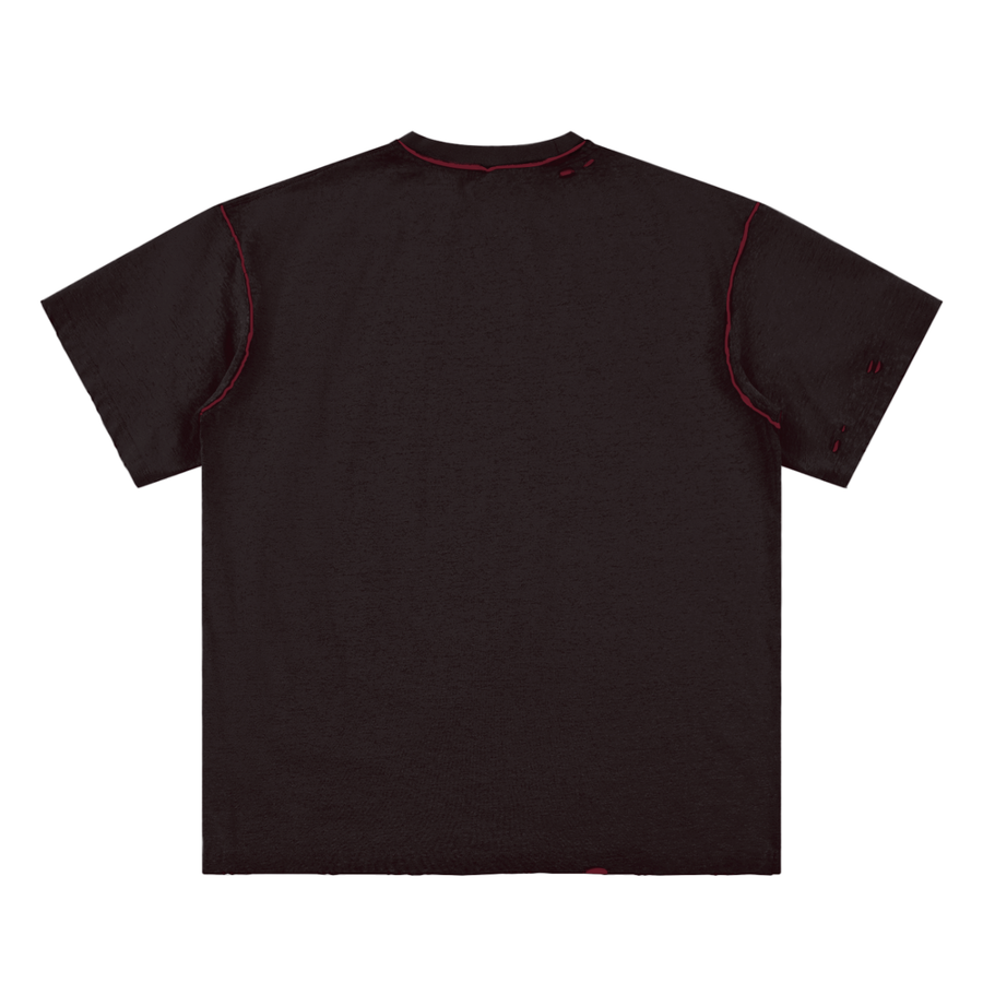 YouMalibu - Hand-frayed Reversible T-shirt