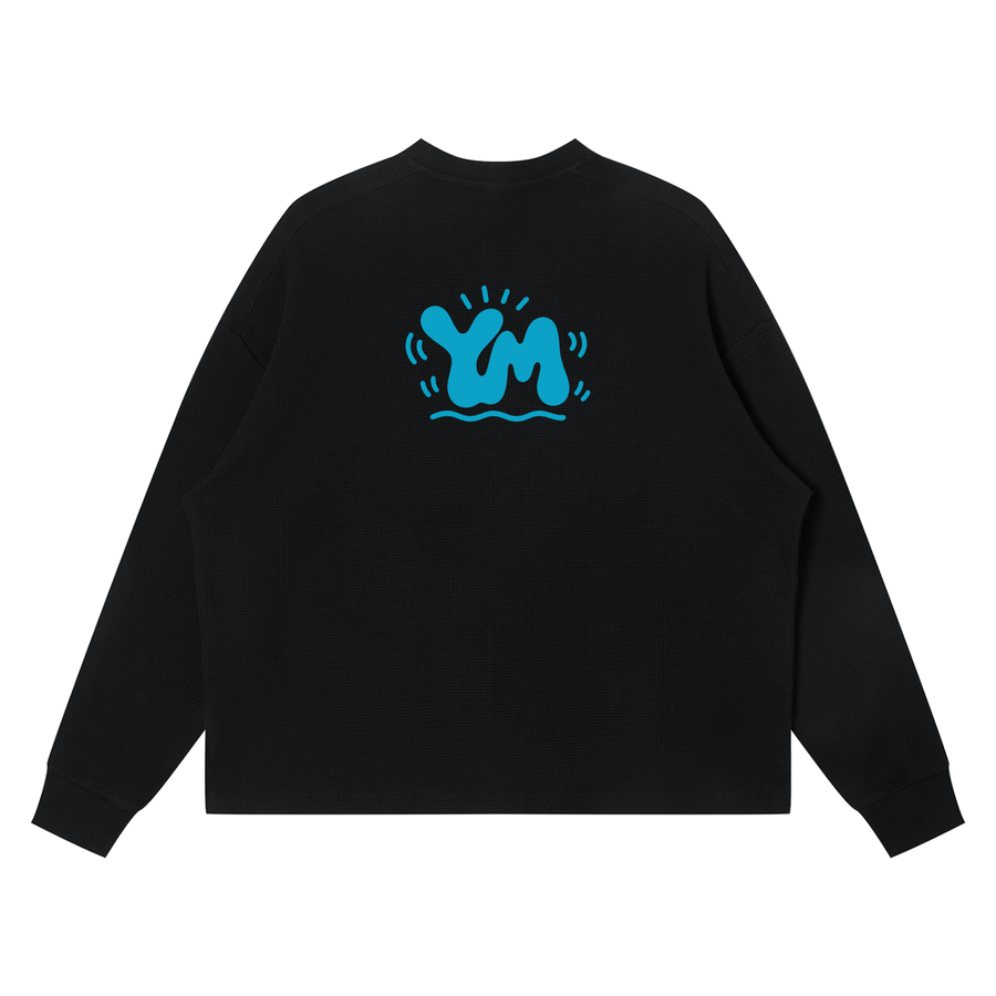 Unisex Waffle Boxy Long Sleeve T-Shirt