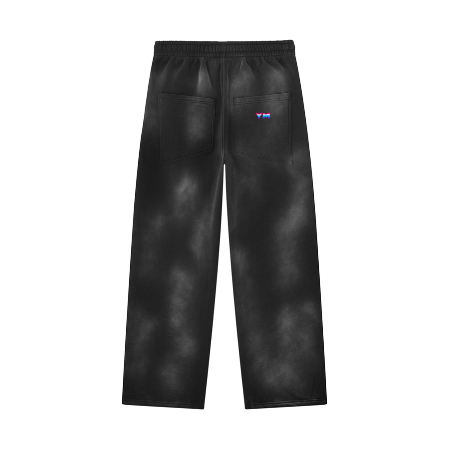 YouMalibu - Unisex Sunfade Wide Leg Fleece Sweatpants