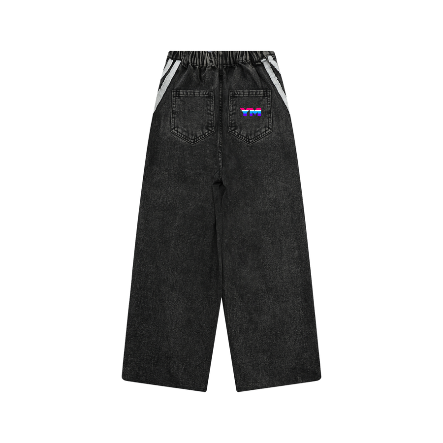 YouMalibu - Kid’s Vintage Wash Side Stripe Jeans