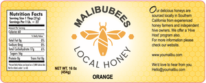 MalibuBees™ - Orange Honey - 16oz