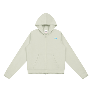 YouMalibu™ - Women’s Raw Edge Full Zip Hoodie