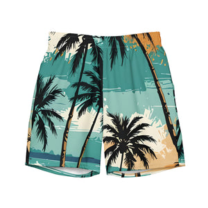 YouMalibu™ - Beach Print Men's swim trunks