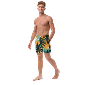 YouMalibu™ - Pastel Palm Tree Men's swim trunks