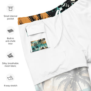 YouMalibu™ - Beach Print Men's swim trunks