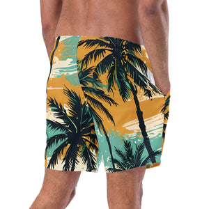 YouMalibu™ - Pastel Palm Tree Men's swim trunks