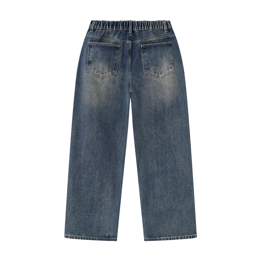 YouMalibu - Men's Vintage Wash Denim Jeans