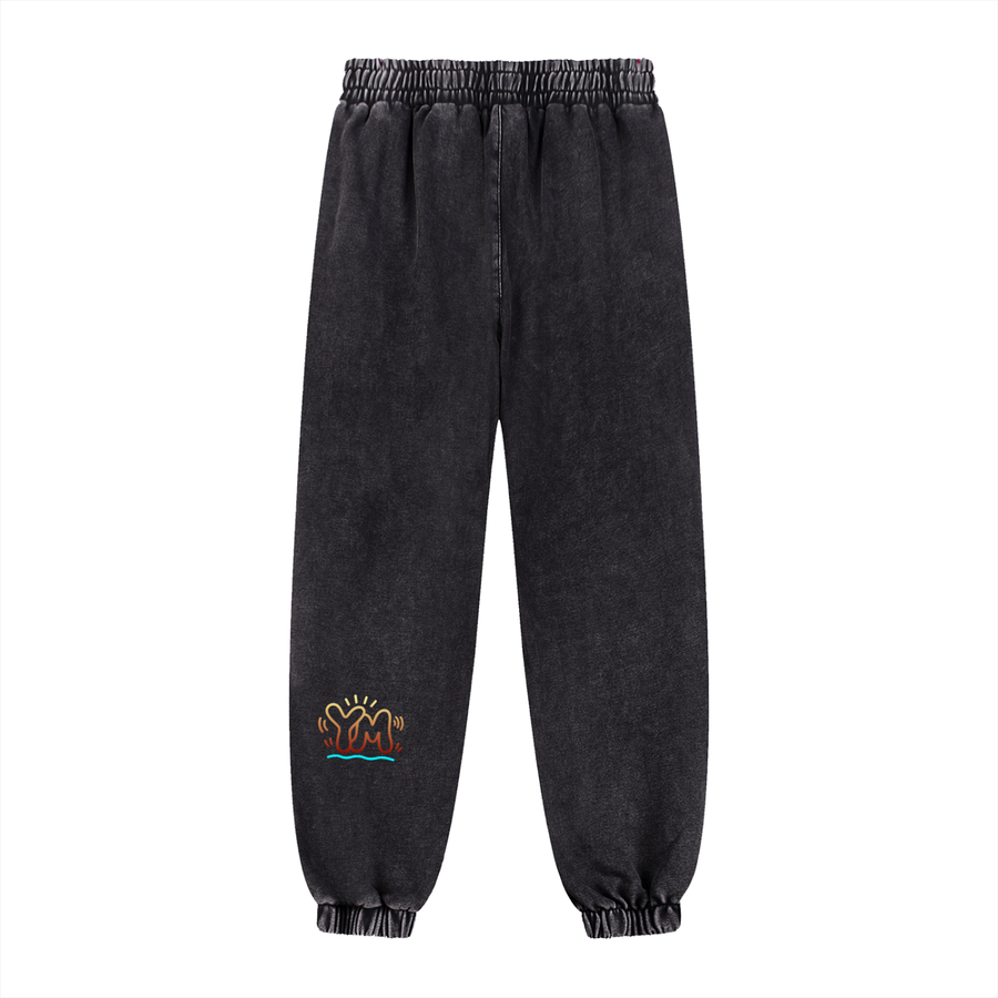 YM-Snow Wash Heavyweight Jogged Sweatpants